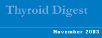 Thyroid Digest November 2003 Index